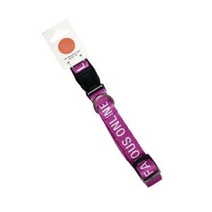 About Face Designs Famous Online Purple White Dog Collar NWT Small Medium